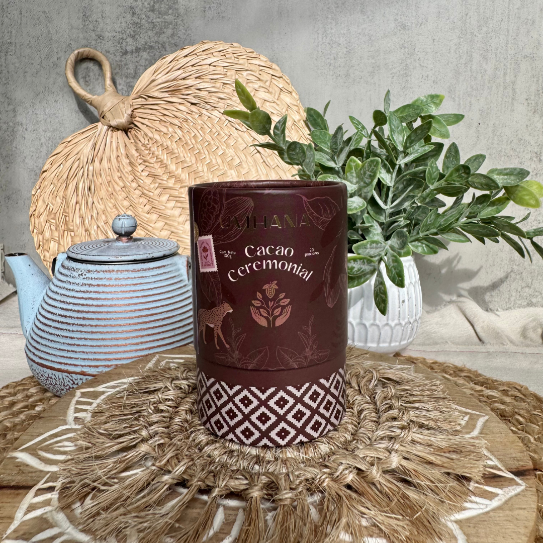 Cacao Ceremonial 100gr  (Chocolate de Taza 100% Cacao Puro) UMHANA | Mezclas a base de Plantas & Adaptógenos