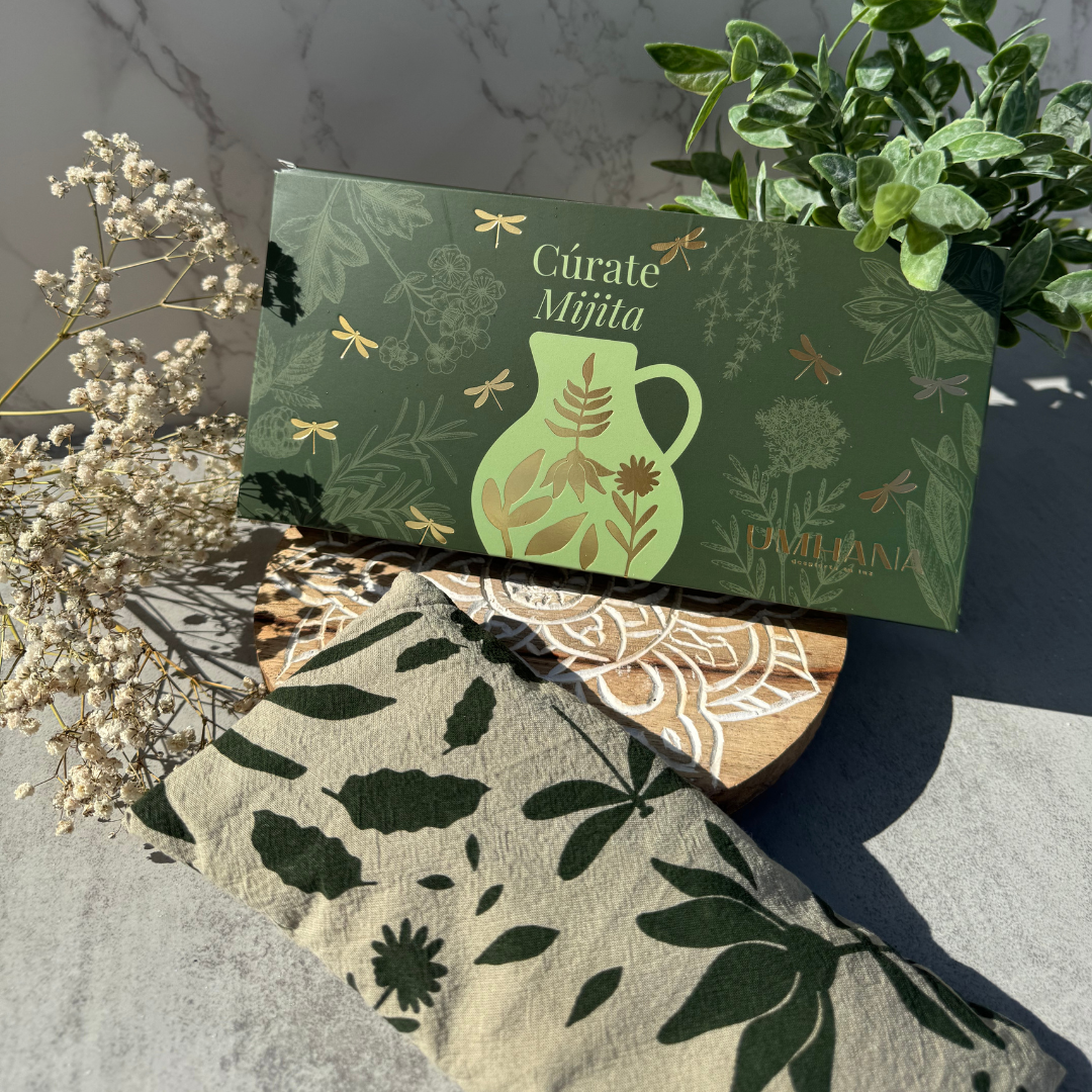 Cojín Herbal para relajar el cuerpo, la mente y darle amorcito al corazón UMHANA | Mezclas a base de Plantas & Adaptógenos